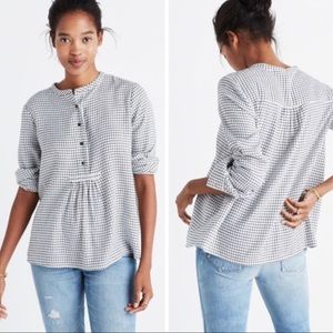 Madewell Market Popover Malone Plaid XS
